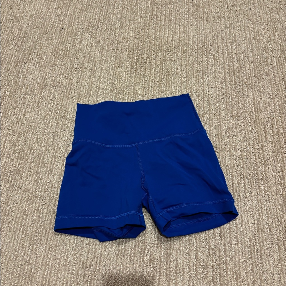 Lululemon wunder train 4 inch color galactic cobalt